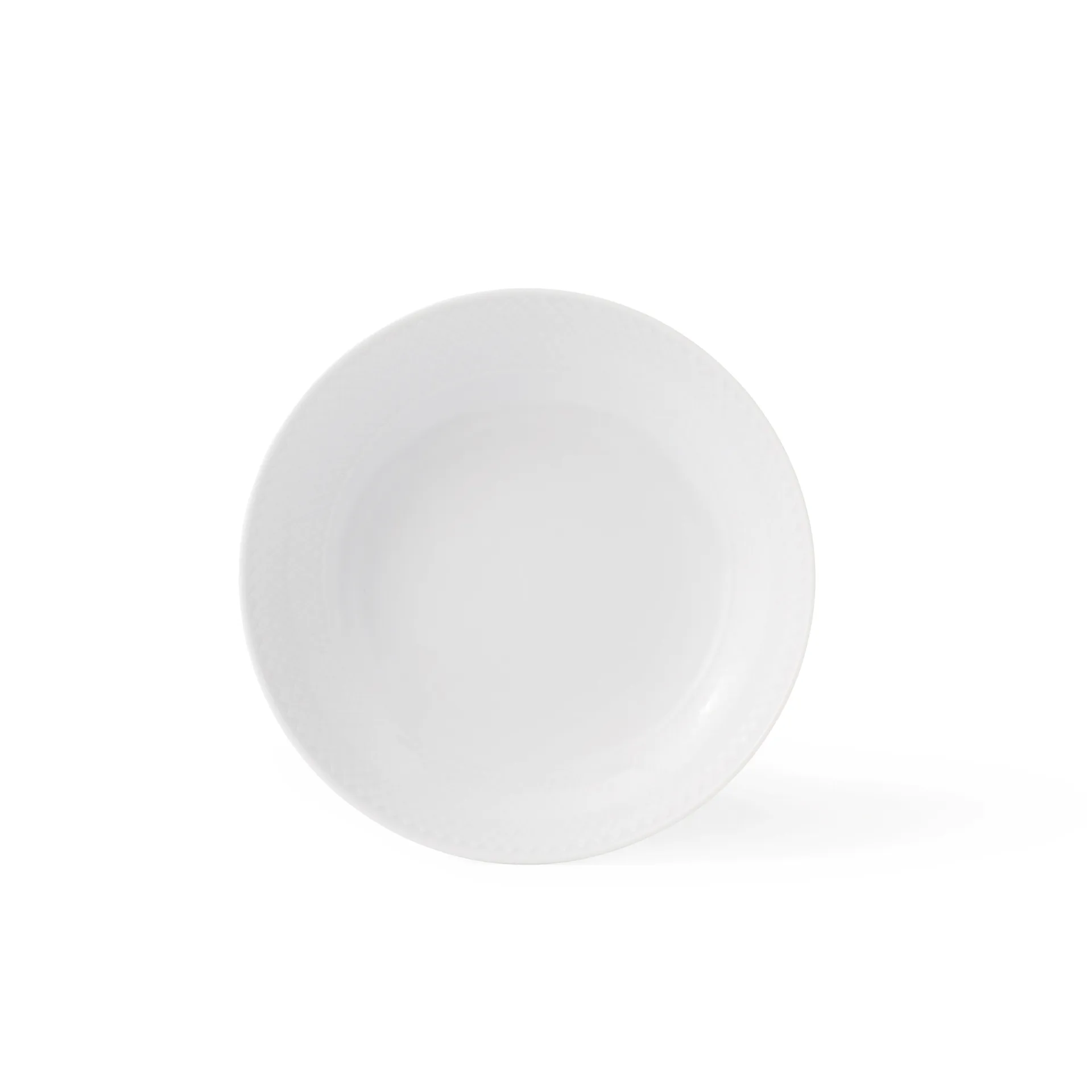 Rhombe白色深盘, Ø20cm Lyngby Porcelæn