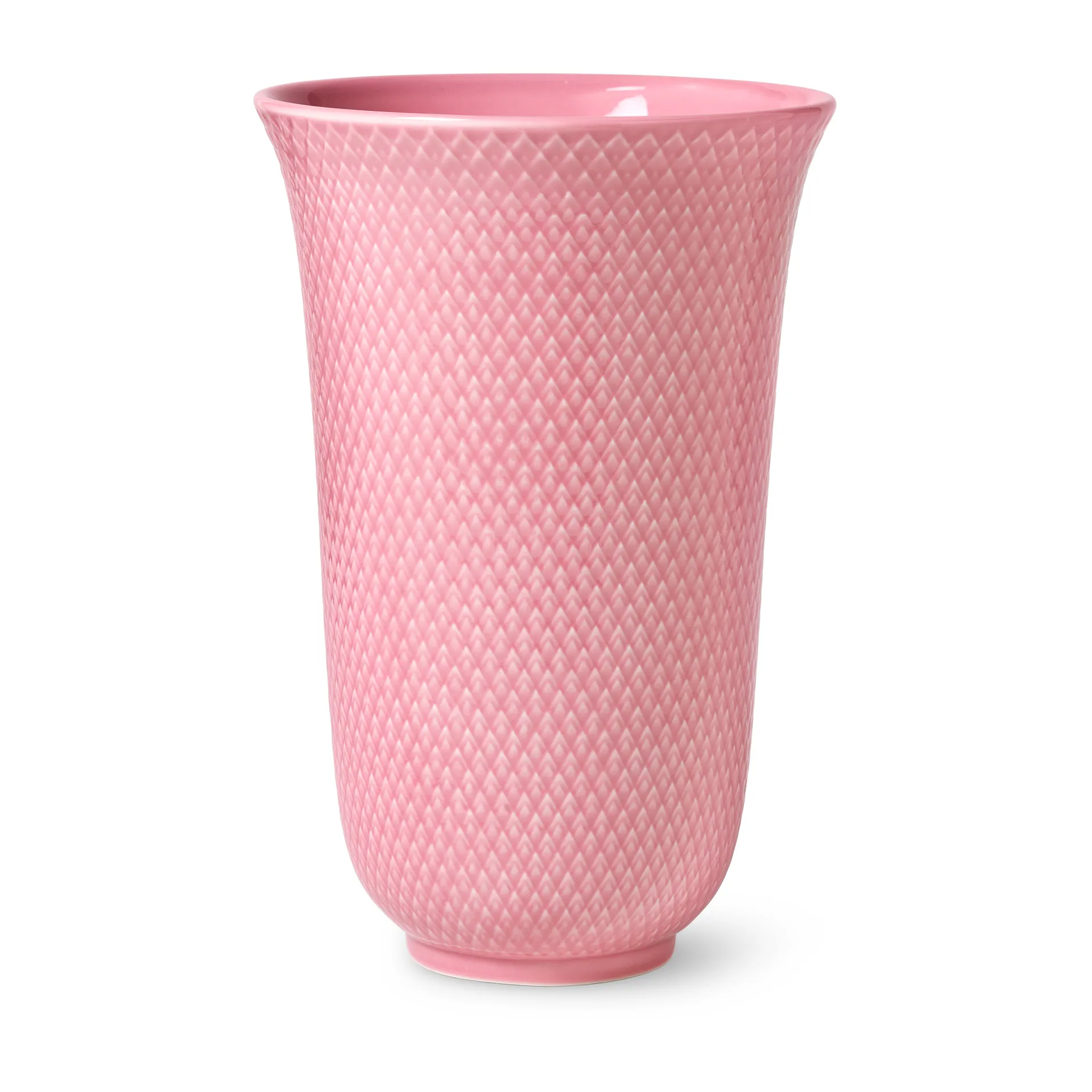Rhombe 花瓶 20cm, 粉色 Lyngby Porcelæn