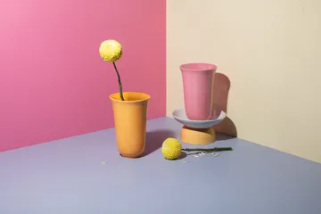 Rhombe 花瓶 20cm - 粉色 - Lyngby Porcelæn