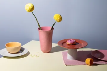 Rhombe 花瓶 20cm - 粉色 - Lyngby Porcelæn