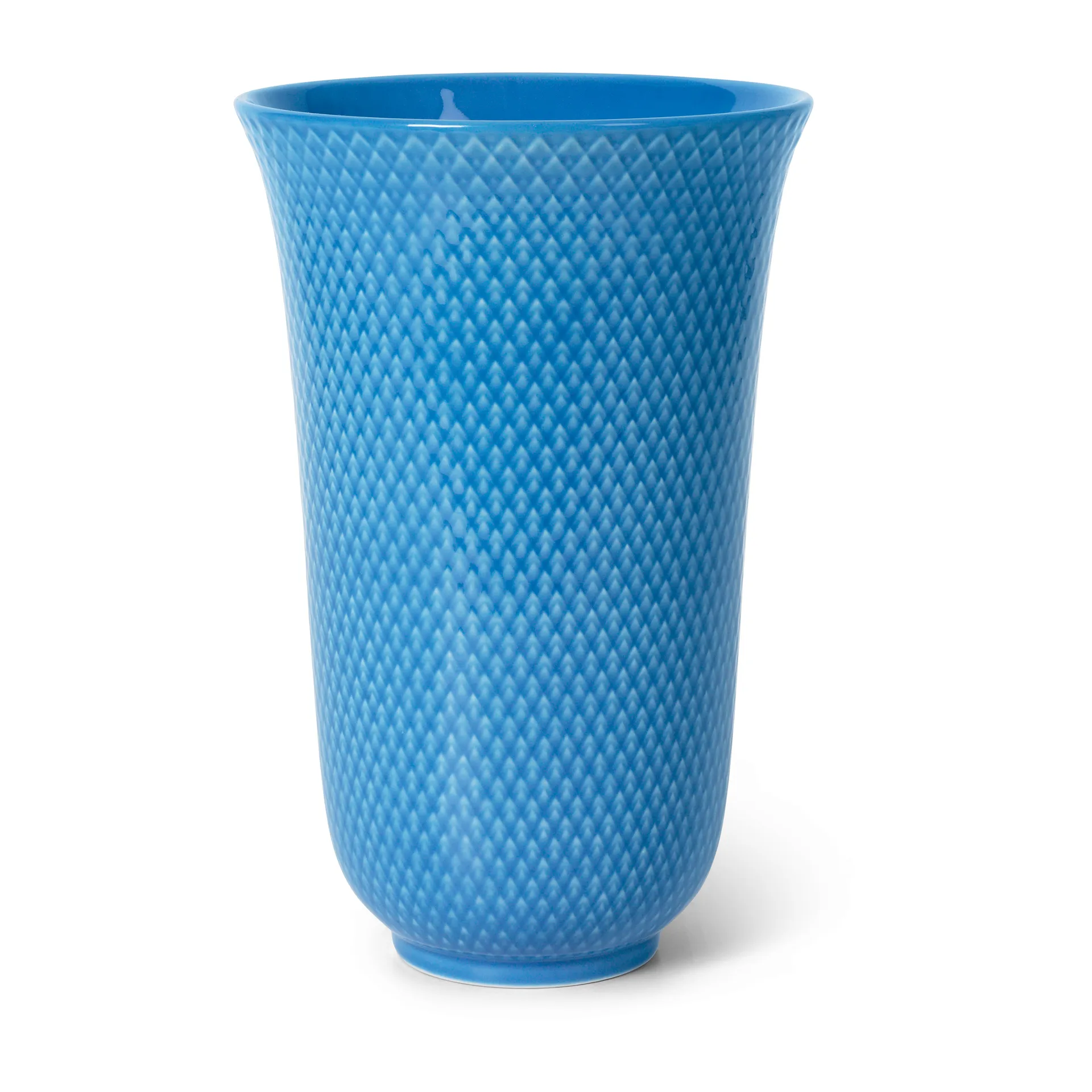 Rhombe 花瓶 20cm, 蓝色 Lyngby Porcelæn