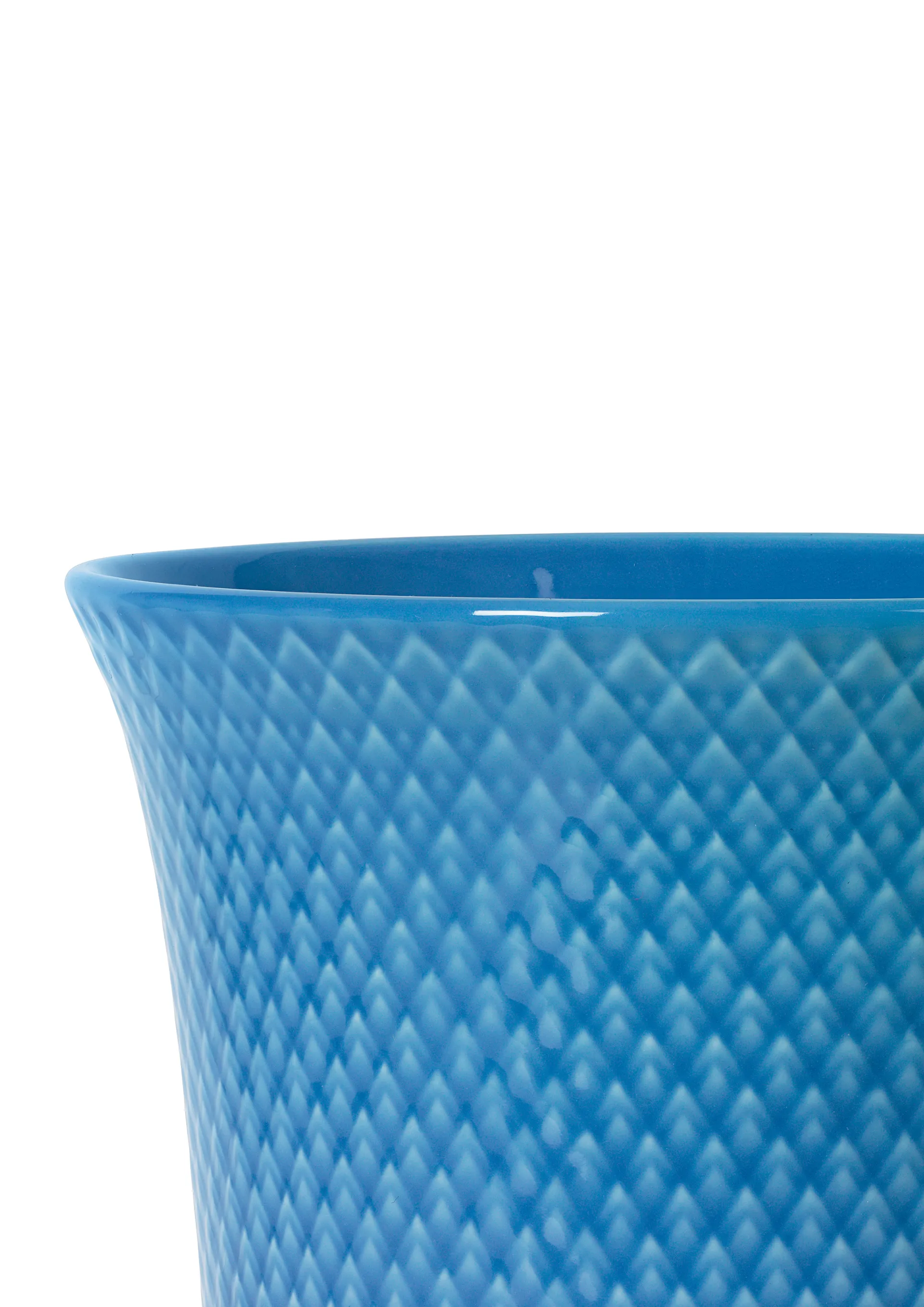 Rhombe 花瓶 20cm, 蓝色 Lyngby Porcelæn