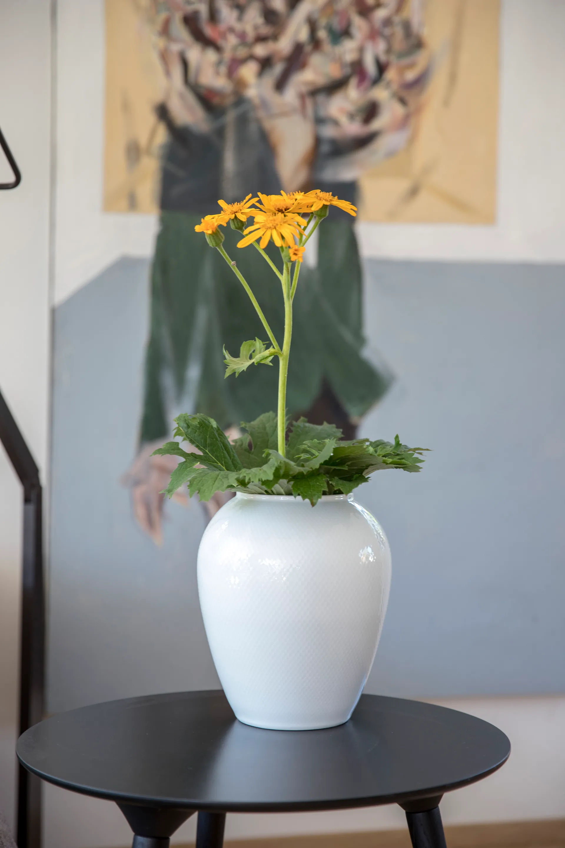 Rhombe 花瓶 Ø21.5cm, 白色 Lyngby Porcelæn