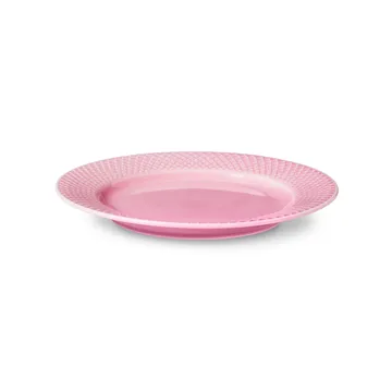 Rhombe粉色餐盘 - 21cm - Lyngby Porcelæn