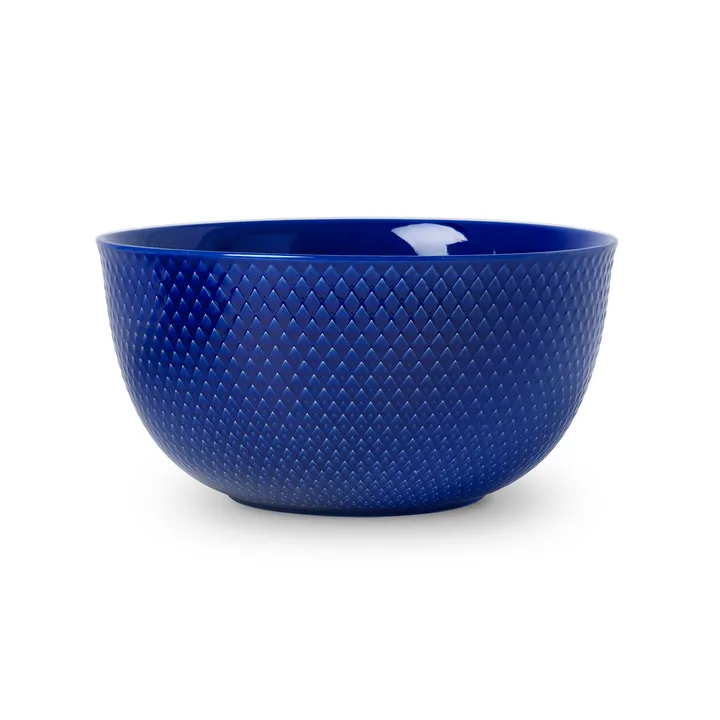 Rhombe 分餐碗直径22cm - 深蓝色 - Lyngby Porcelæn