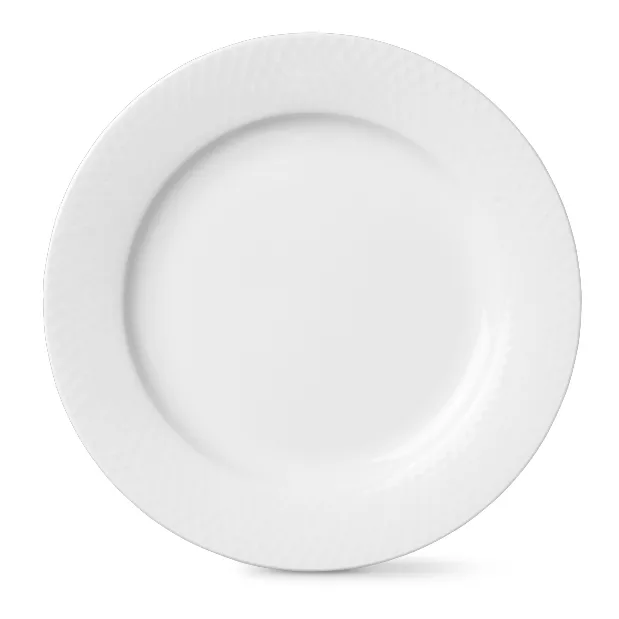 Rhombe白色餐盘 - Ø23cm - Lyngby Porcelæn
