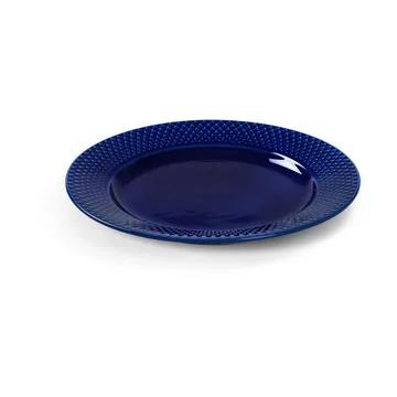 Rhombe 盘子直径23cm - 深蓝色 - Lyngby Porcelæn