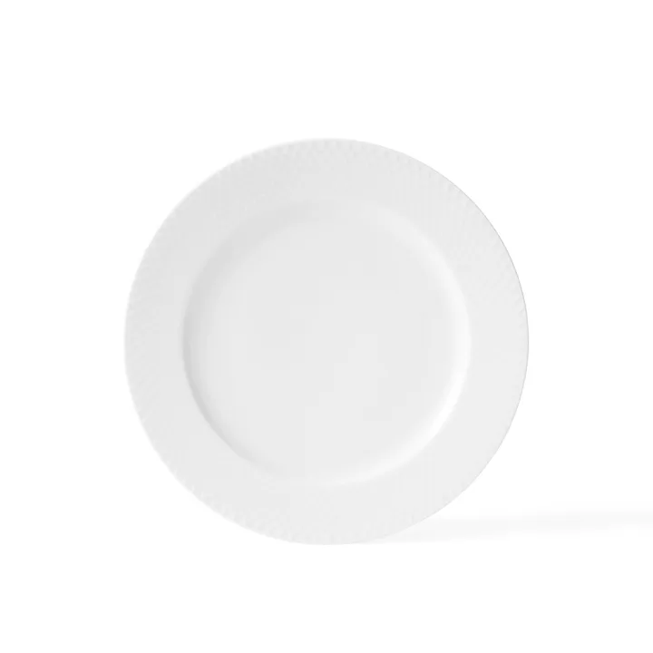 Rhombe白色餐盘 - Ø27cm - Lyngby Porcelæn