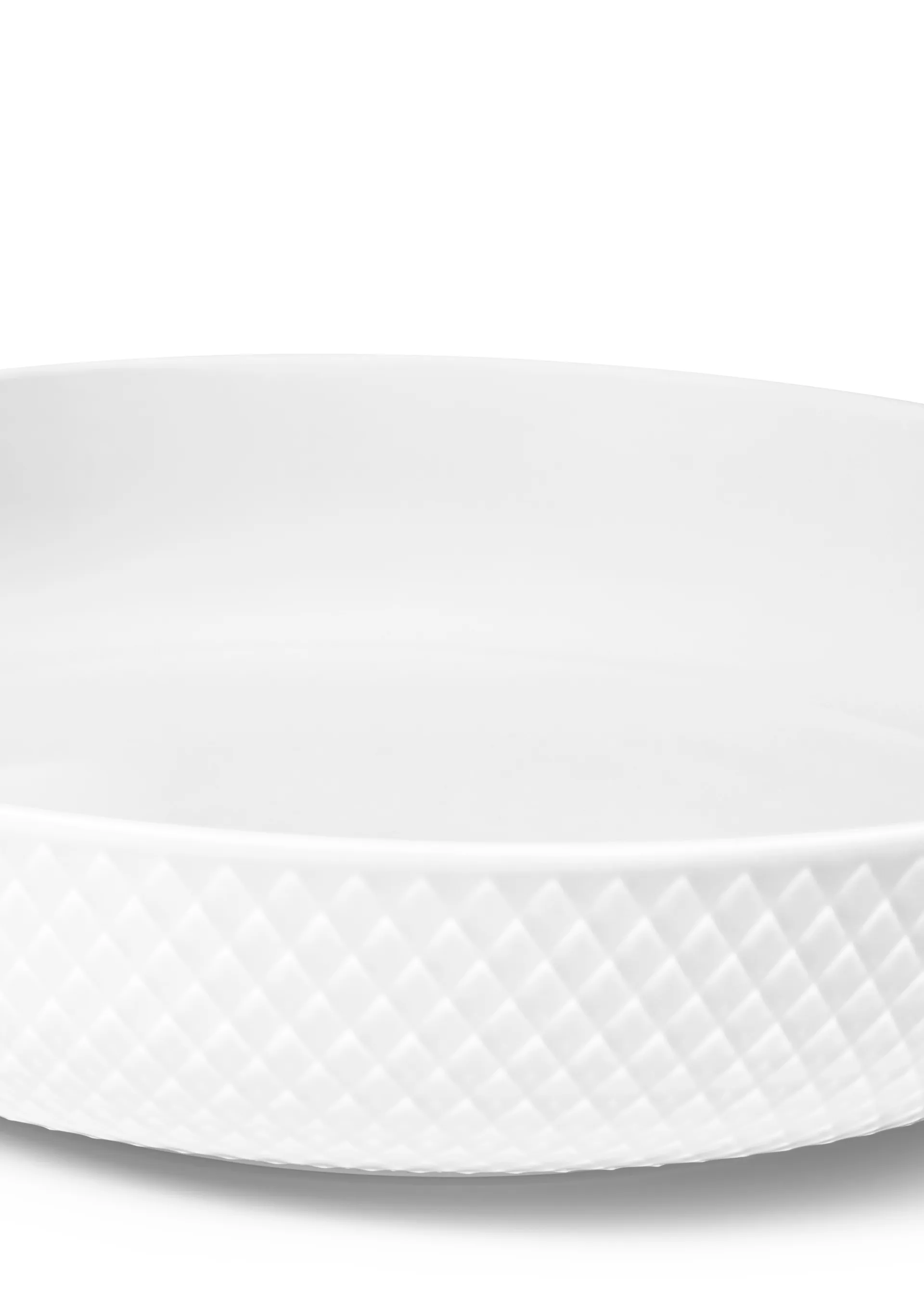 Rhombe 餐用碗 Ø28cm, 白色 Lyngby Porcelæn