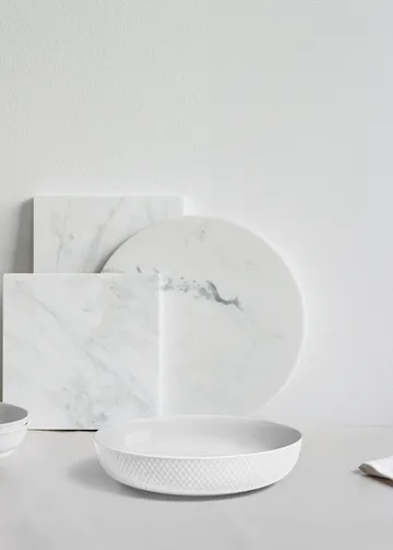Rhombe 餐用碗 Ø28cm - 白色 - Lyngby Porcelæn
