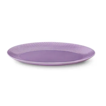 Rhombe 椭圆形大餐碟 35x26.5cm - 浅紫色 - Lyngby Porcelæn