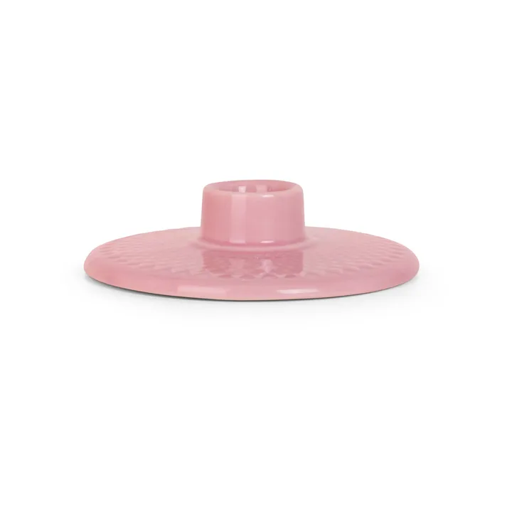 Rhombe 烛台3cm - 粉色 - Lyngby Porcelæn
