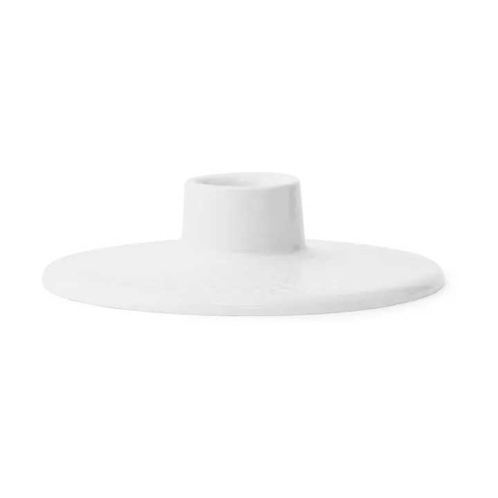 Rhombe 烛台3cm - 白色 - Lyngby Porcelæn
