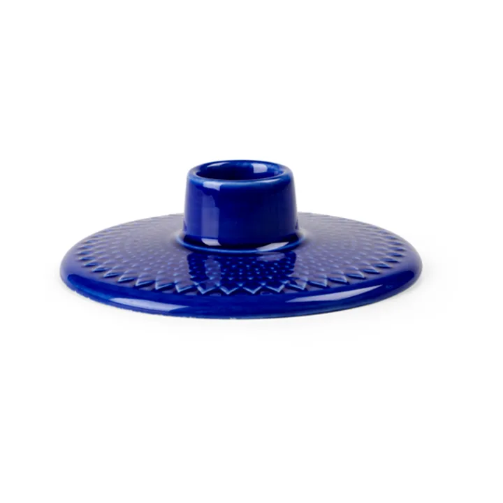 Rhombe 烛台3cm - 深蓝色 - Lyngby Porcelæn