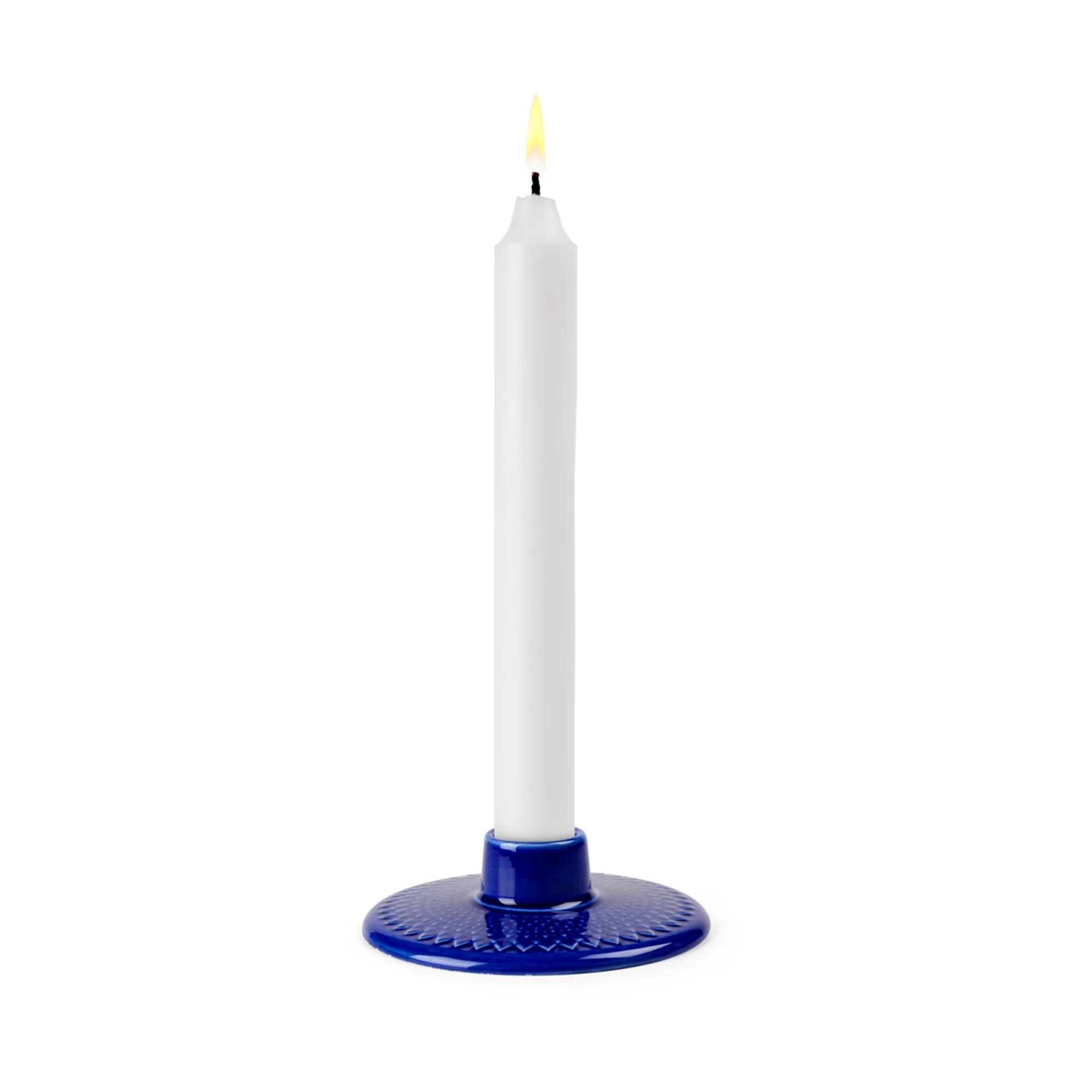 Rhombe 烛台3cm, 深蓝色 Lyngby Porcelæn