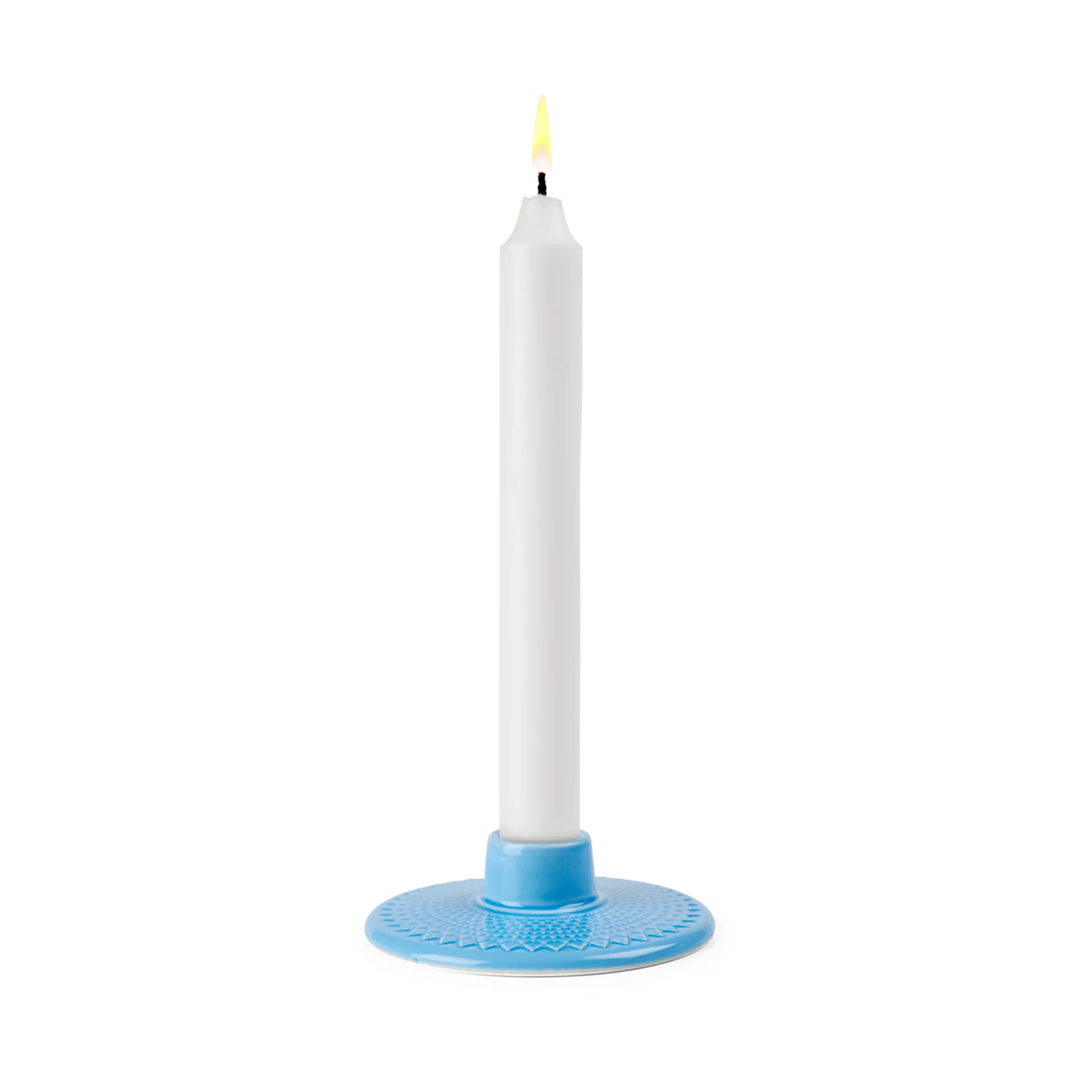 Rhombe 烛台3cm, 蓝色 Lyngby Porcelæn