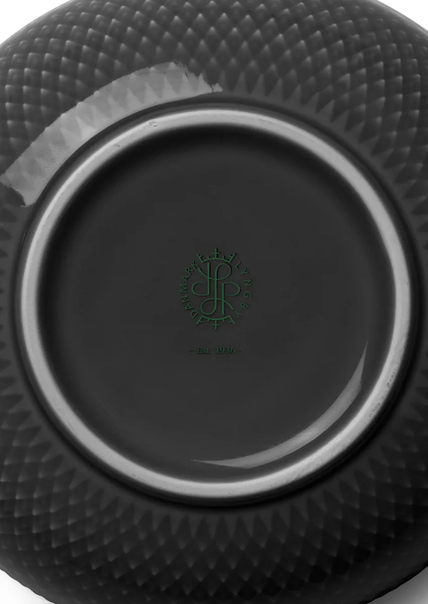 Rhombe Earth 碗Ø11cm, 板岩灰 Lyngby Porcelæn