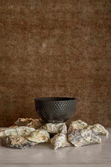 Rhombe Earth 碗Ø11cm - 板岩灰 - Lyngby Porcelæn