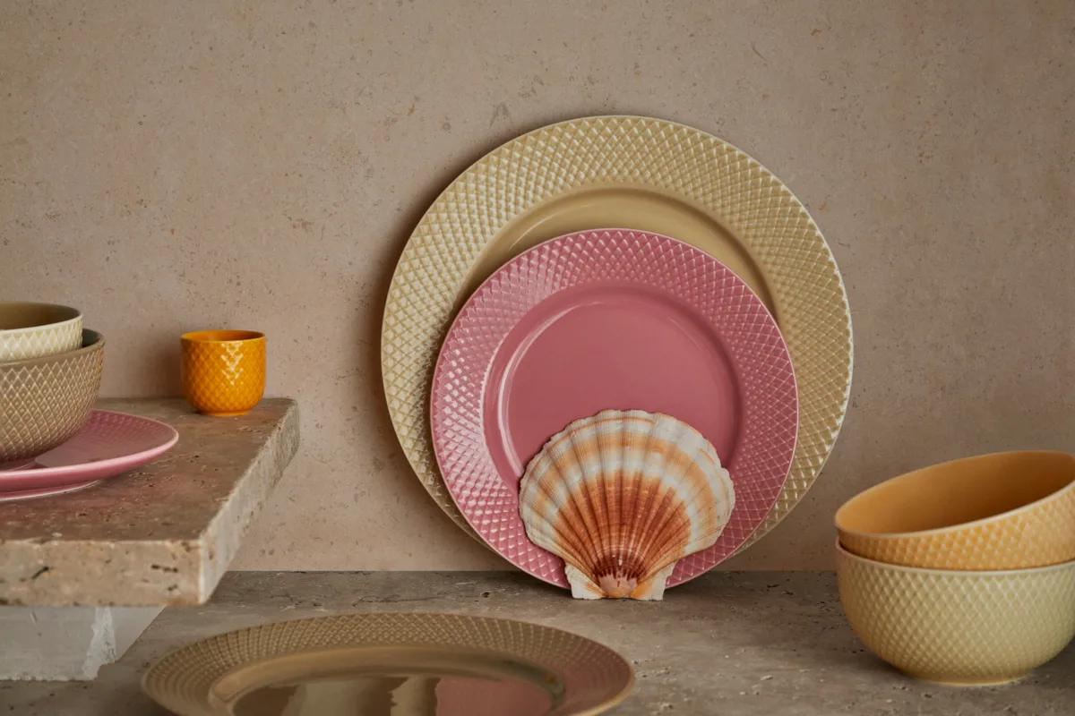 Rhombe Earth 碗Ø13cm, 大理石纹 Lyngby Porcelæn