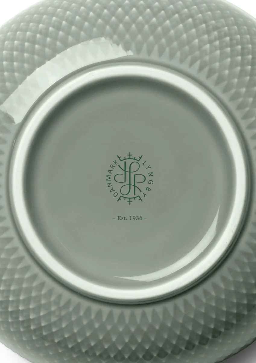 Rhombe Earth 碗Ø13cm, 苔藓绿 Lyngby Porcelæn