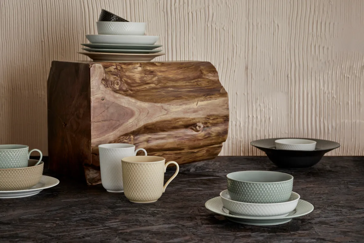Rhombe Earth 碗Ø15.5cm, 陶土色 Lyngby Porcelæn