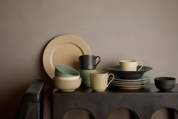 Rhombe Earth 餐盘Ø27cm - 大理石纹 - Lyngby Porcelæn