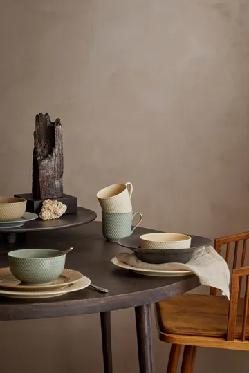 Rhombe Earth 餐盘Ø27cm - 大理石纹 - Lyngby Porcelæn