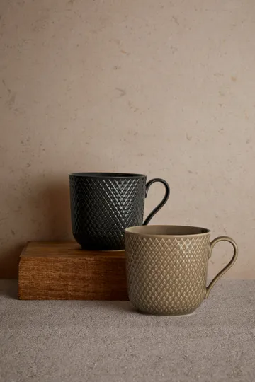 Rhombe Earth 马克杯390ml - 板岩灰 - Lyngby Porcelæn