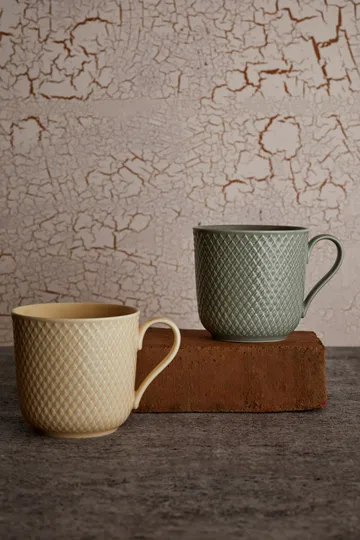 Rhombe Earth 马克杯390ml - 大理石纹 - Lyngby Porcelæn