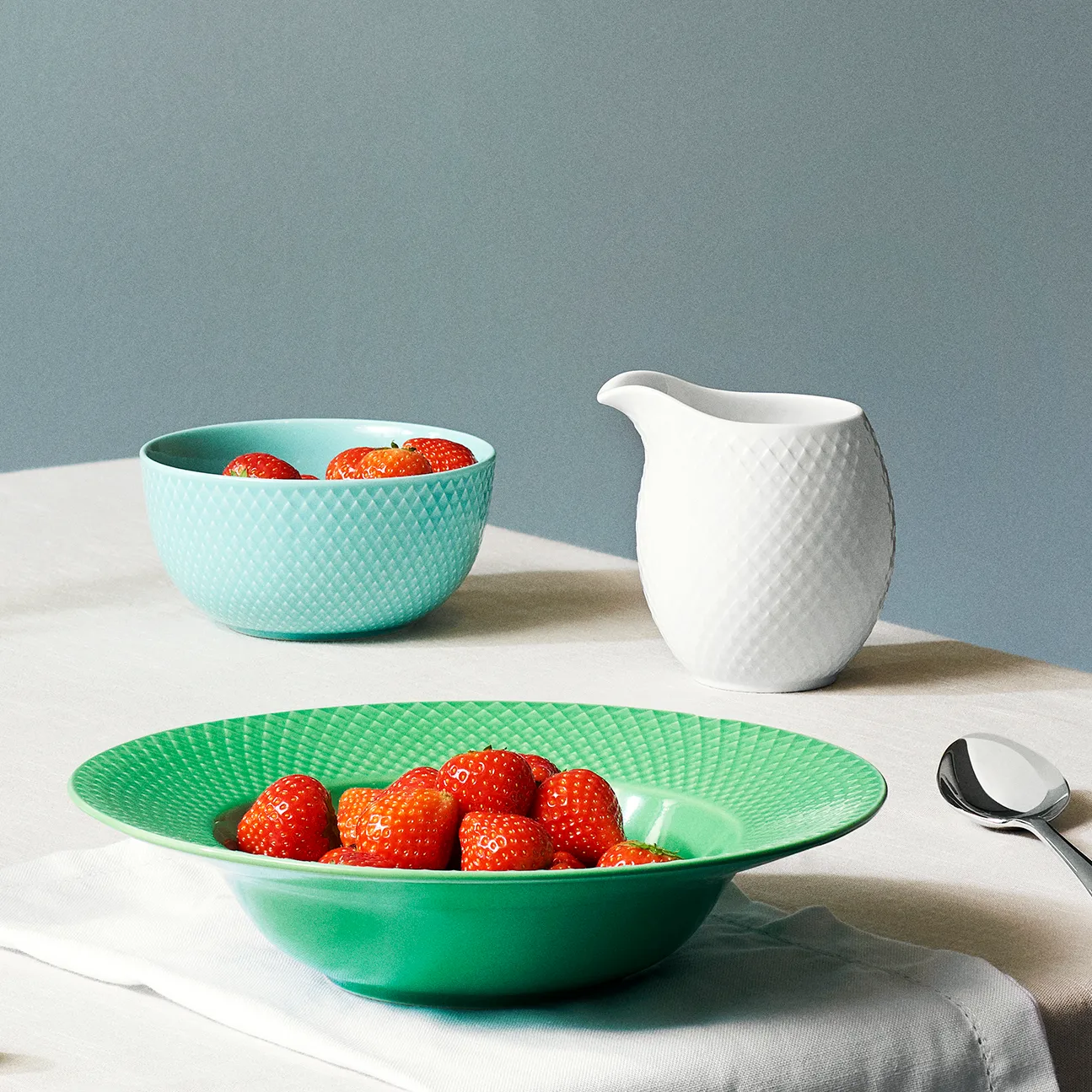 Rhombe milk pitcher 39 cl, 白色 Lyngby Porcelæn
