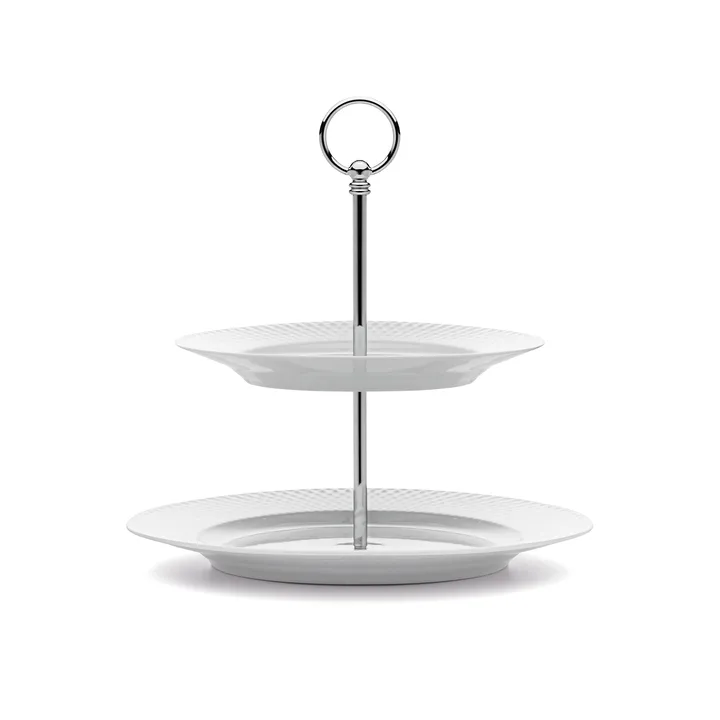 Rhombe糕点盘直径27cm - 白色 - Lyngby Porcelæn