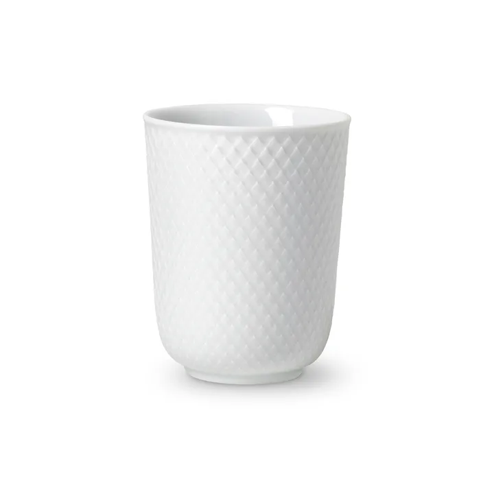 Rhombe无柄马克杯330ml - 白色 - Lyngby Porcelæn