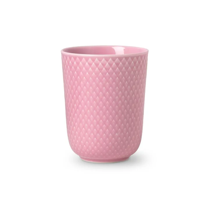 Rhombe无柄马克杯330ml - 粉色 - Lyngby Porcelæn