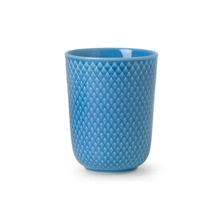 Rhombe无柄马克杯330ml - 蓝色 - Lyngby Porcelæn