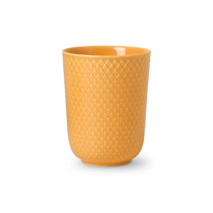 Rhombe无柄马克杯330ml - 黄色 - Lyngby Porcelæn