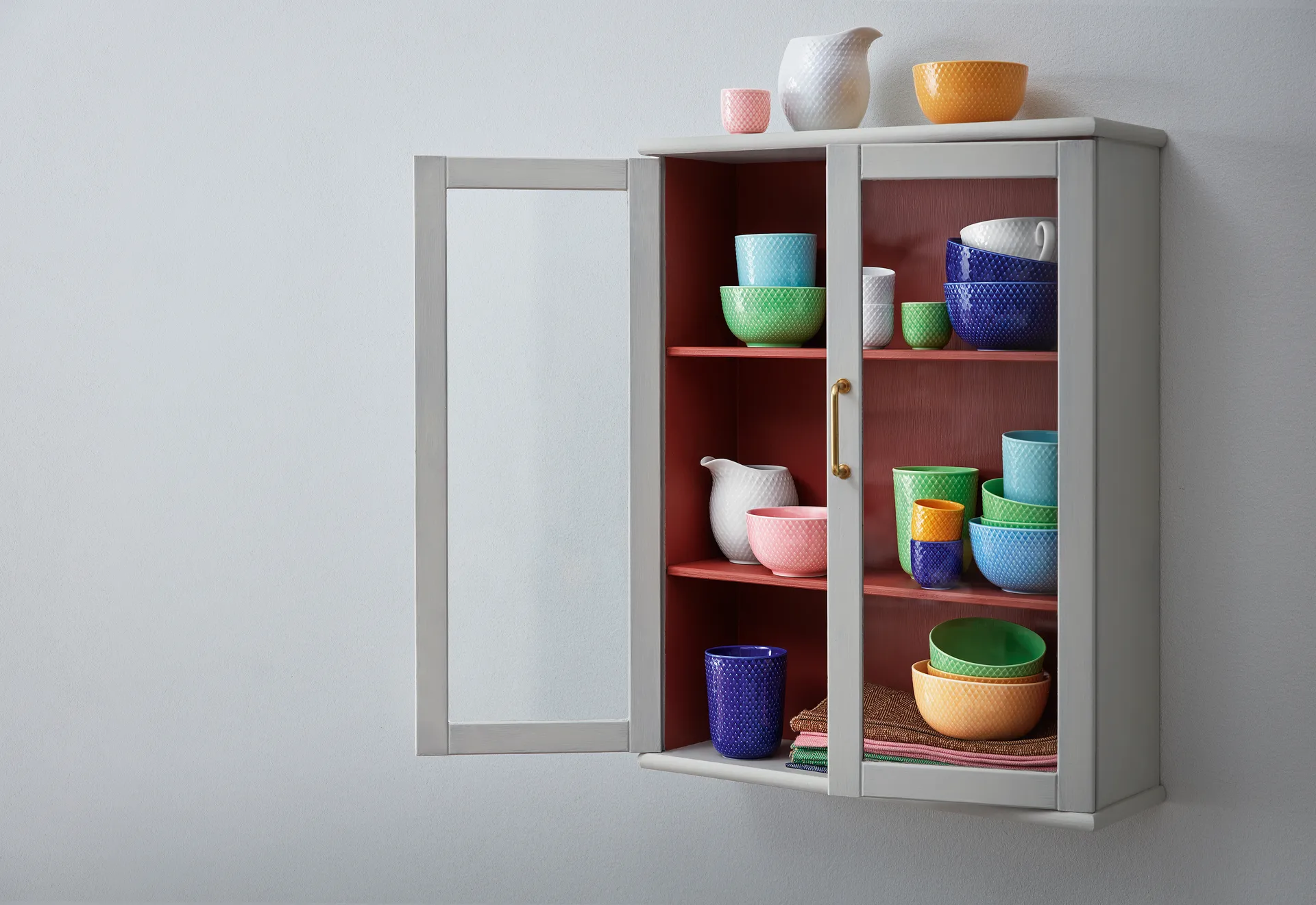 Rhombe无柄马克杯330ml, 绿松石色 Lyngby Porcelæn