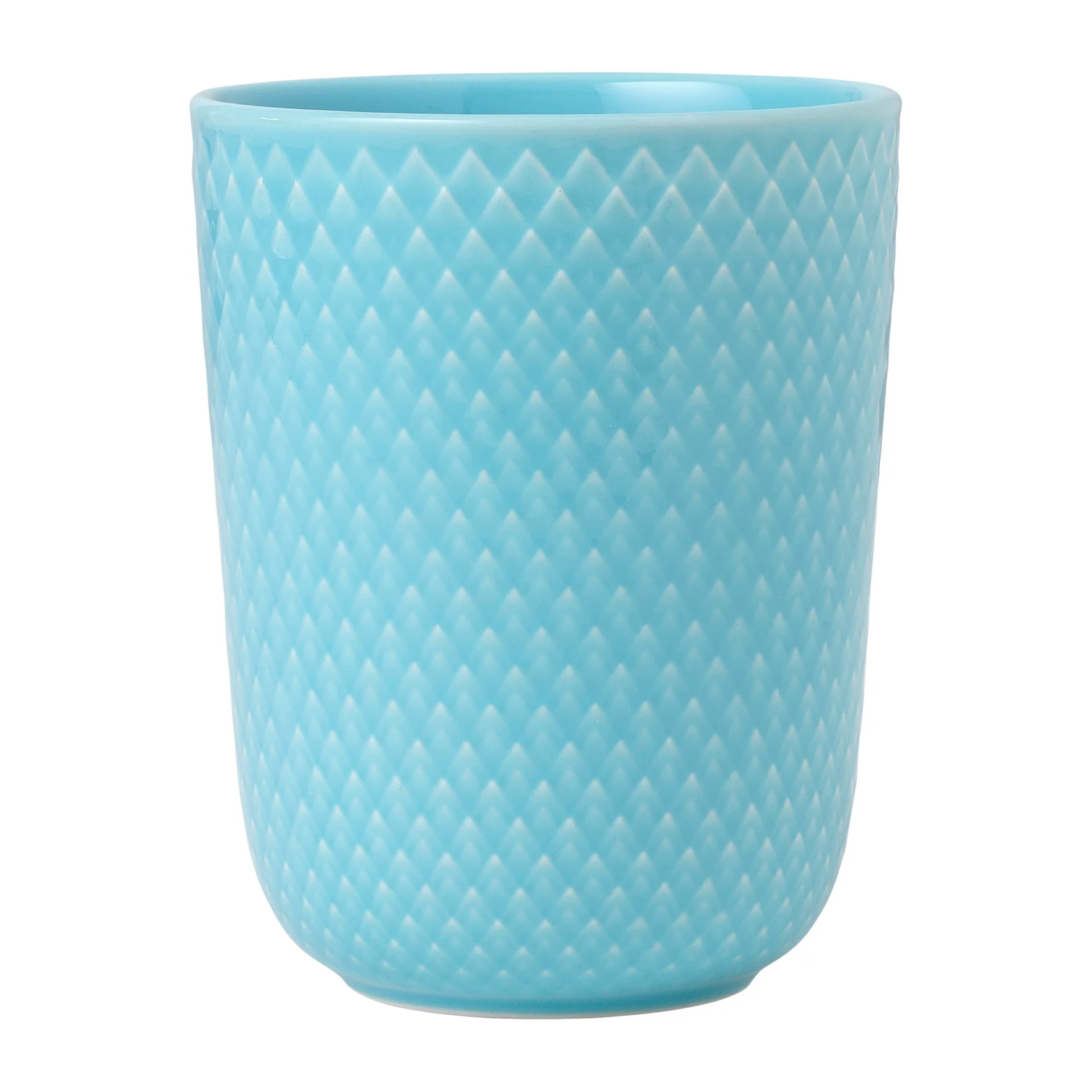 Rhombe无柄马克杯330ml, 绿松石色 Lyngby Porcelæn