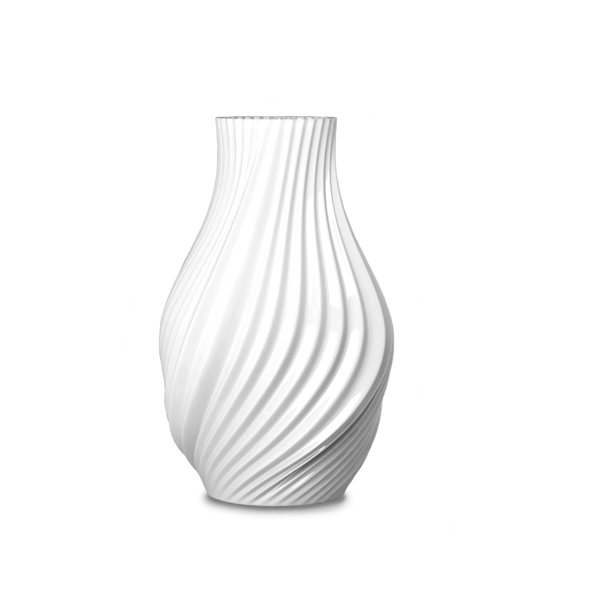 Twist 花瓶 18 cm, 白色 Lyngby Porcelæn