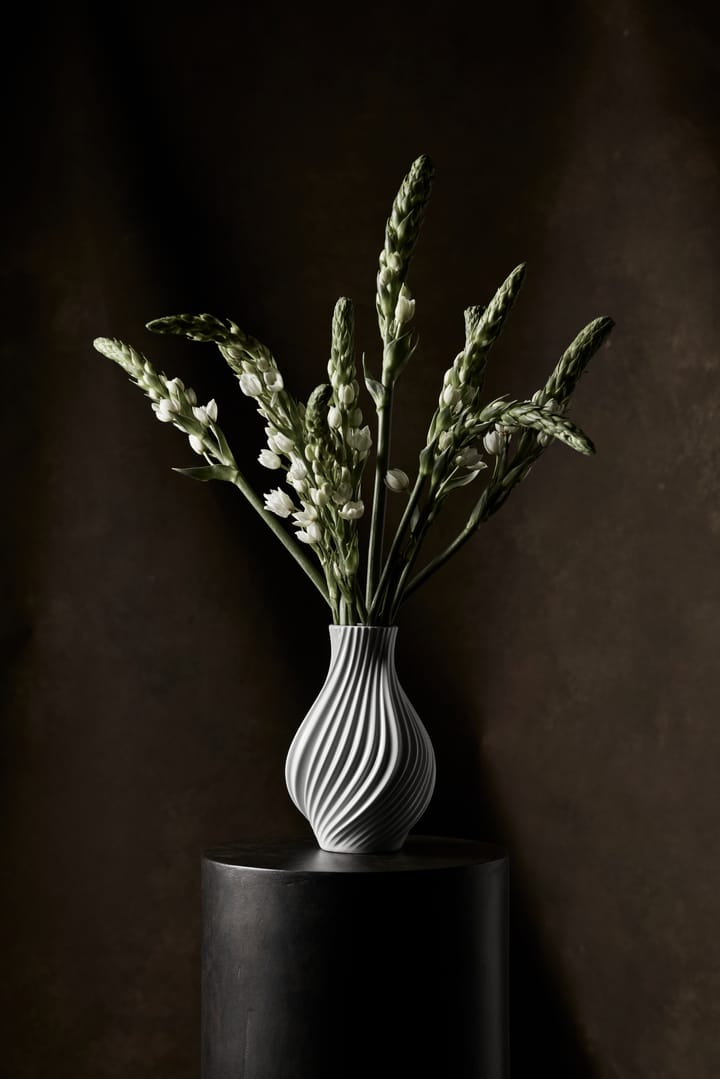 Twist 花瓶 18 cm, 白色 Lyngby Porcelæn