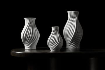 Twist 花瓶 18 cm - 白色 - Lyngby Porcelæn