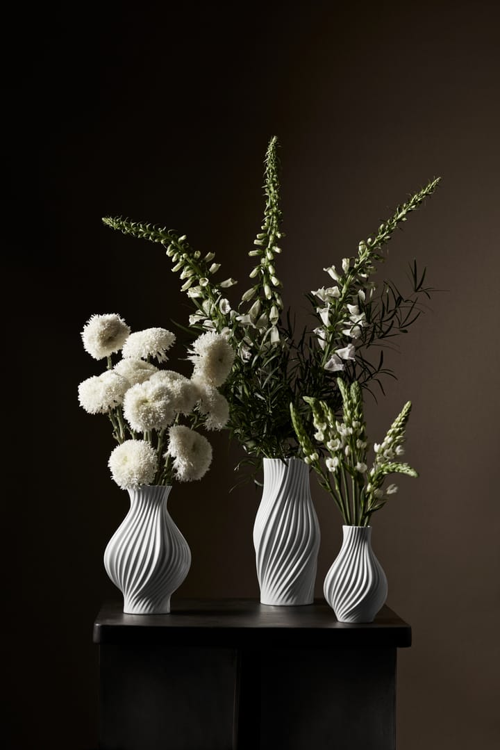 Twist 花瓶 18 cm, 白色 Lyngby Porcelæn
