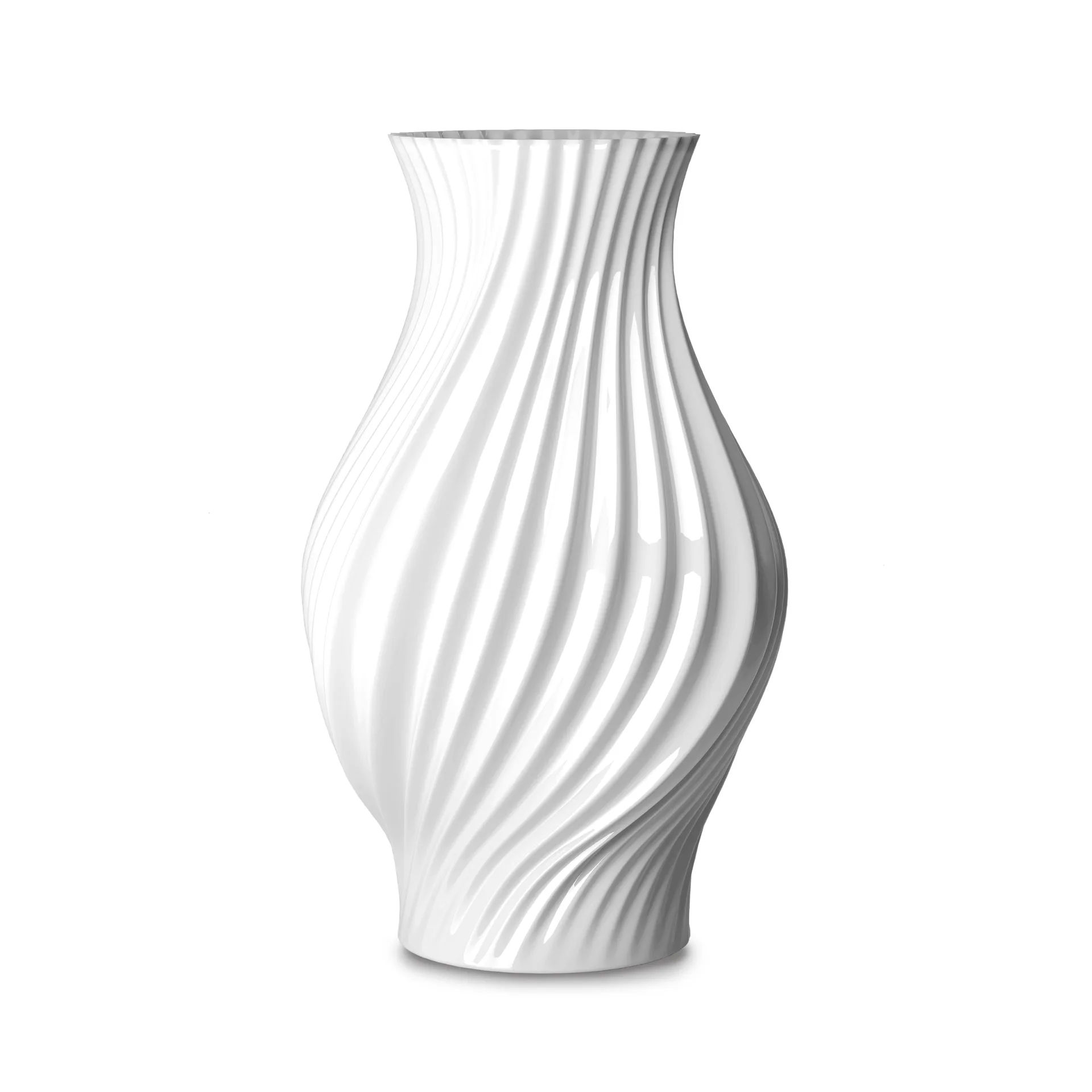 Twist 花瓶 25 cm, 白色 Lyngby Porcelæn