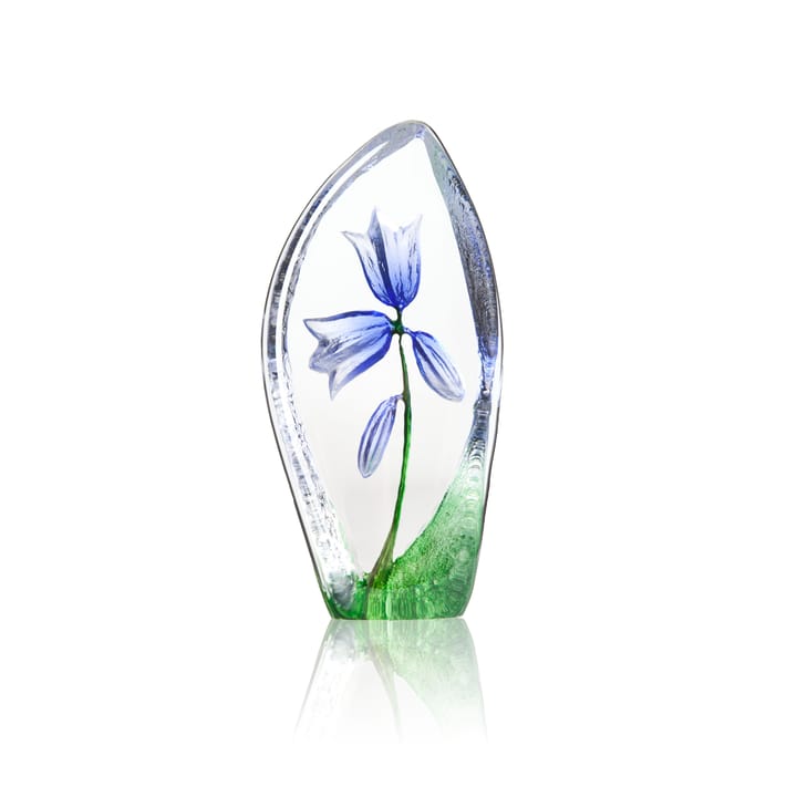 Bluebell glass sculpture - 蓝色 - Målerås Glasbruk