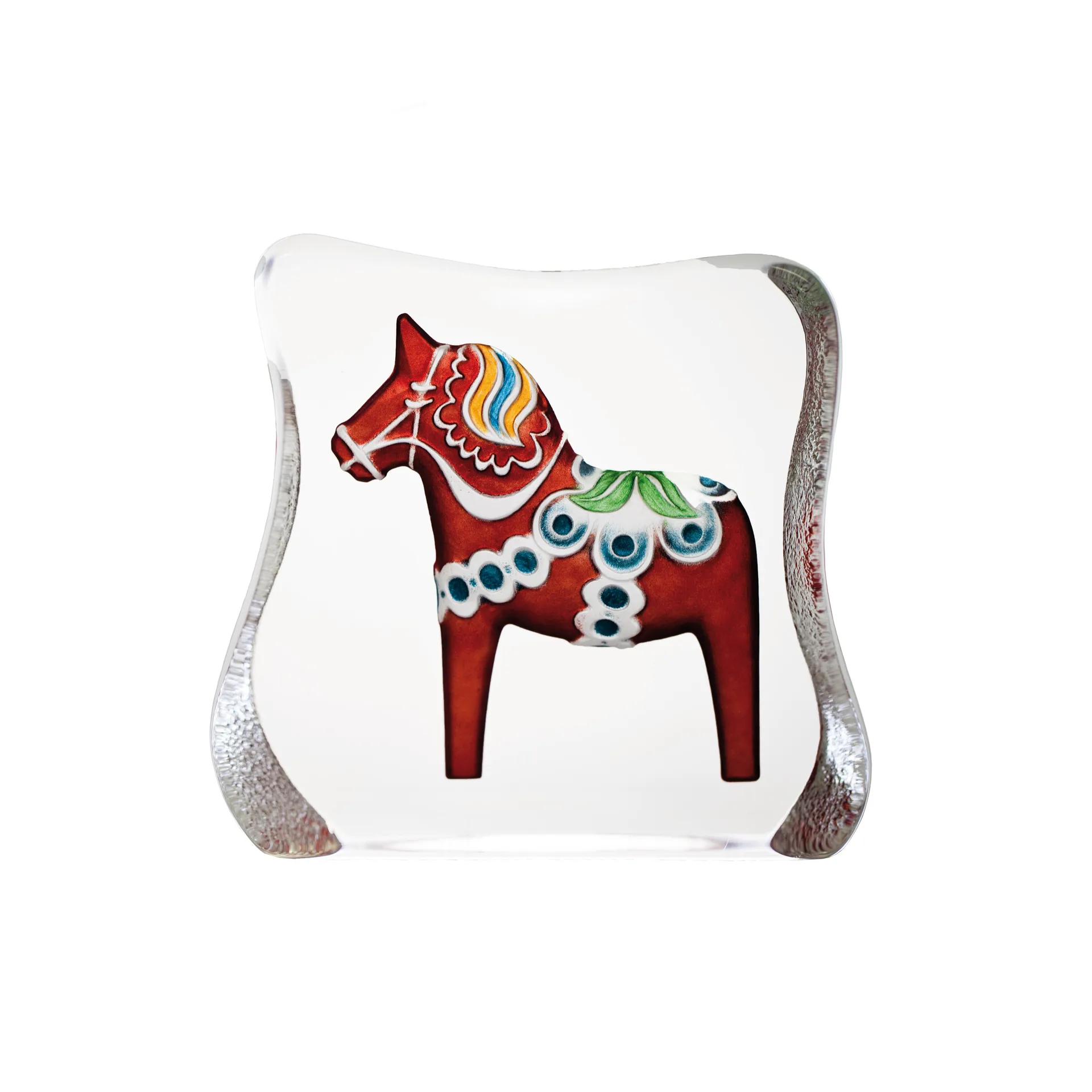 Dalecarlian horse sculpture, large 红色 Målerås Glasbruk