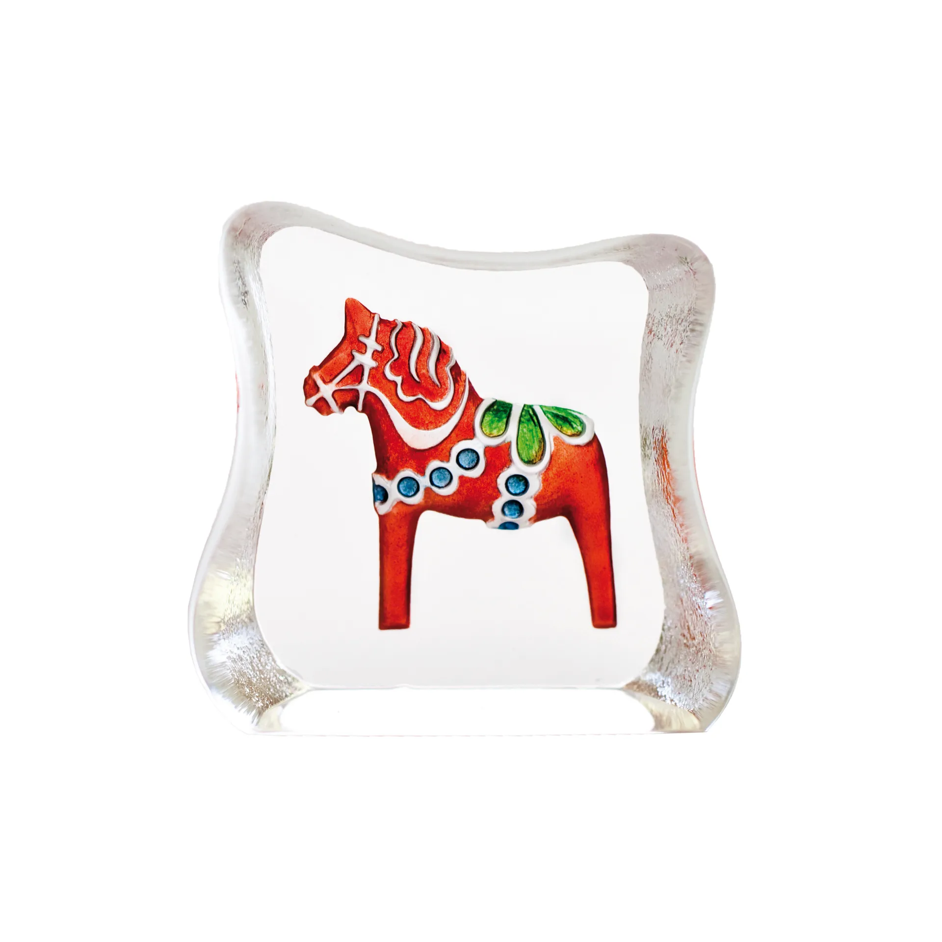 Dalecarlian horse sculpture, mini 红色 Målerås Glasbruk