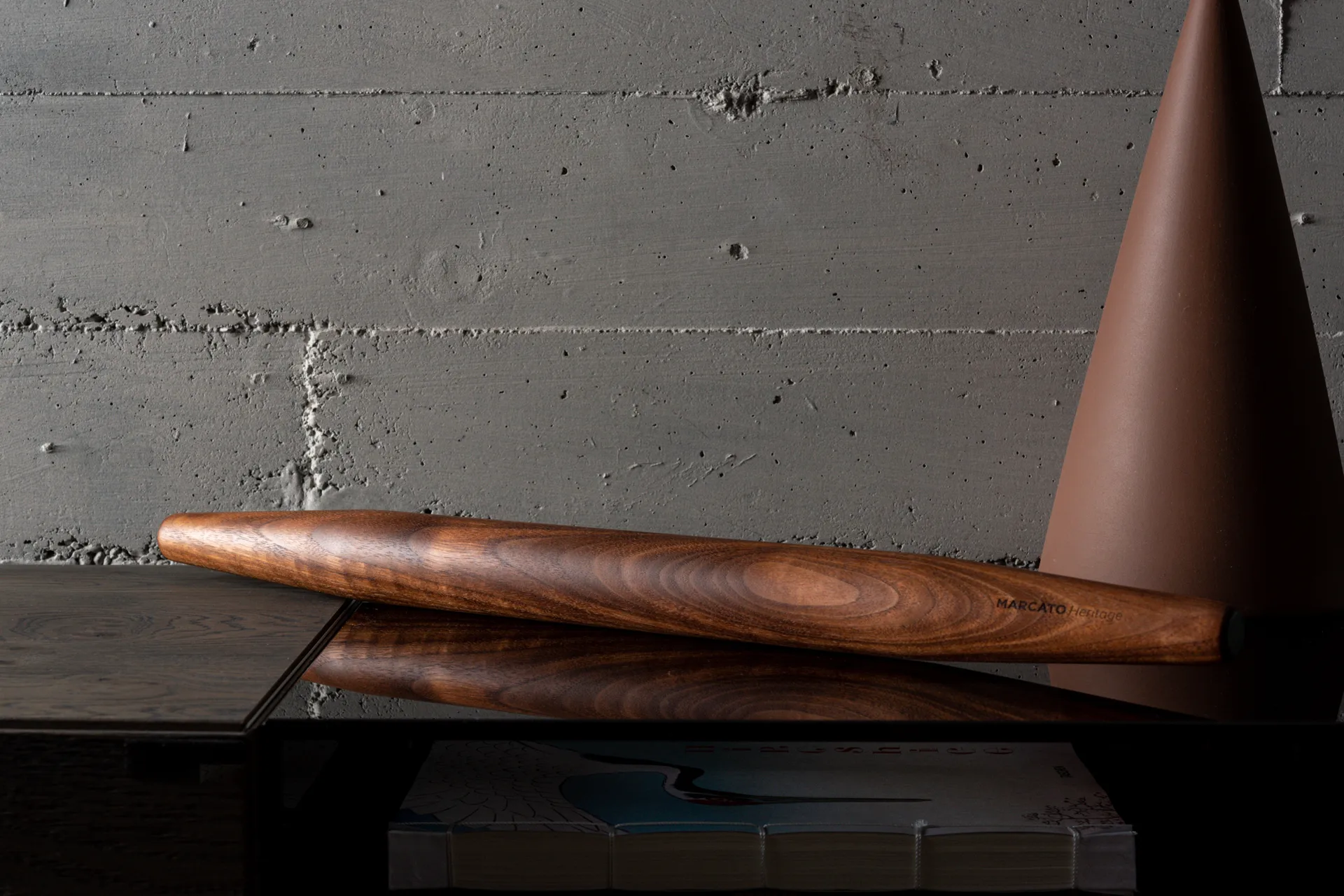 Marcato Il mattarello pasta rolling pin 55 cm, 褐色 Marcato