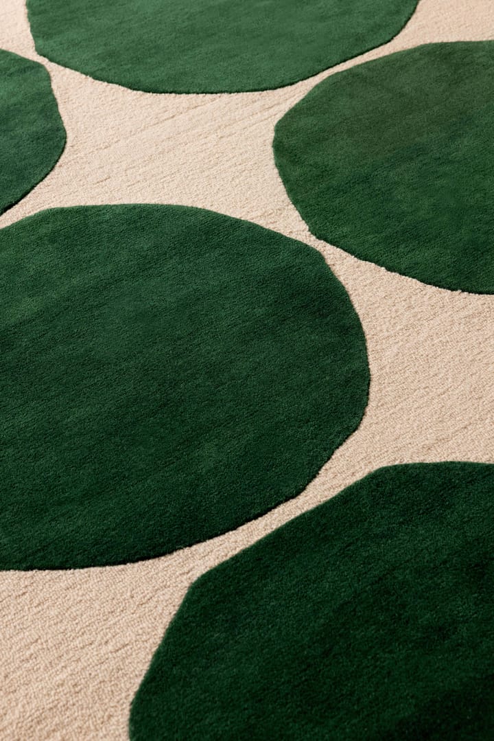 Isot Kivet 羊毛地毯, 绿色, 140x200 cm Marimekko