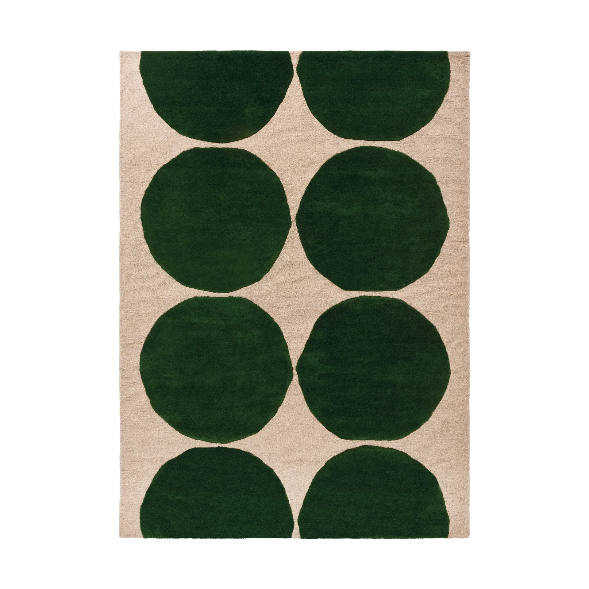 Isot Kivet 羊毛地毯, 绿色, 170x240 cm Marimekko