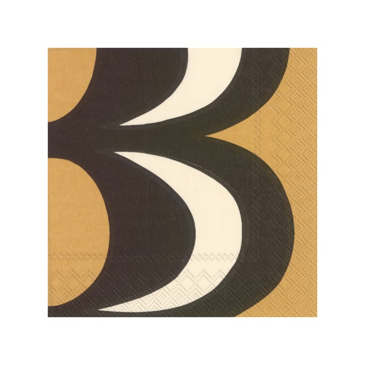 Kaivo 餐巾纸 33x33cm 20件装, 黑色-奶油色 Marimekko