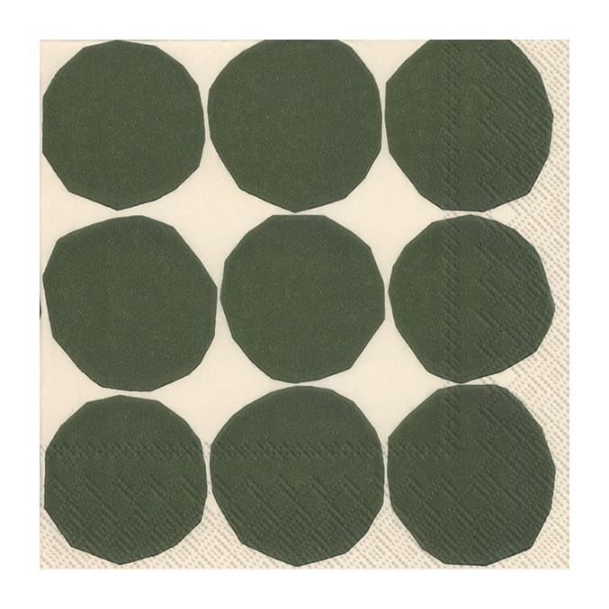 Kivet 餐巾纸 33x33cm 20件装, 白色-绿色 Marimekko